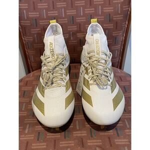 New Men’s Sz 11.5 Adidas Adizero Impact Gold White Football Cleats, IH0886